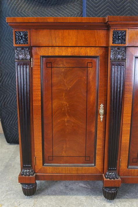 Baker Neoclassical French Empire Mahogany Sideboard Buffet Server Bar ...