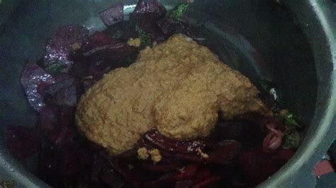 Usha Upchar » Beetroot masala curry recipe