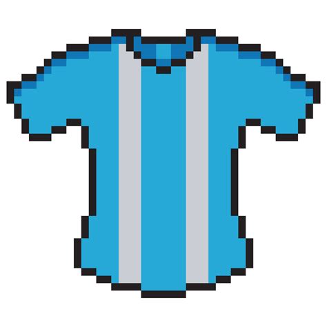 Camiseta pixel art aislado sobre fondo blanco. 16412960 Vector en Vecteezy