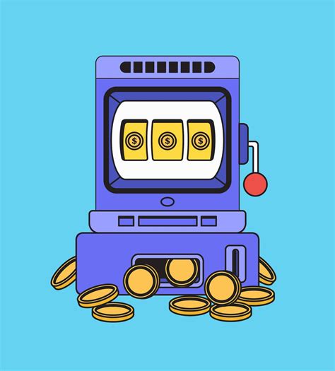 Slot Machine in Cartoon Hand Drawn illustration 54640427 Vector Art at ...