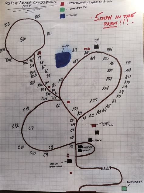 Park Map — Maple Grove Campground