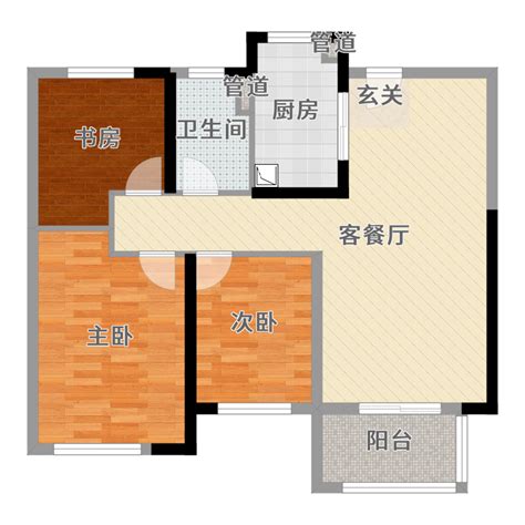 上海94平两室两厅二手房装修设计效果图 - 设计部落 - 装一网