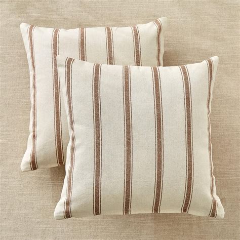 Buy Pacific Halo Wander Set of 2 Striped Cushion Covers - 40x40cm from ...