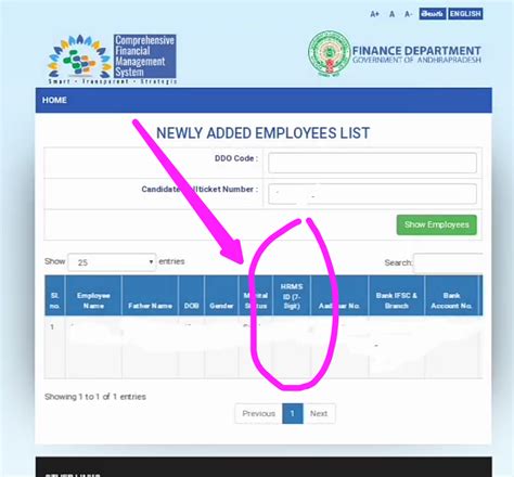How to know sachivalayam employee ID or HRMS-ID