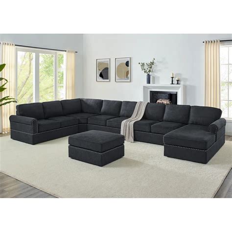 U Shape Sofa Set : 8 Seater 161" Wide Modular Corner Sectional – Studio GKW