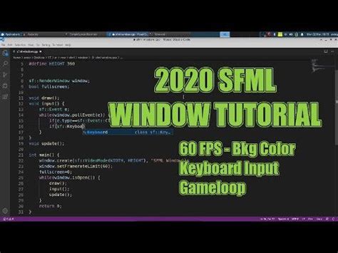 Image result for SFML Tutorial C++ Creating Window