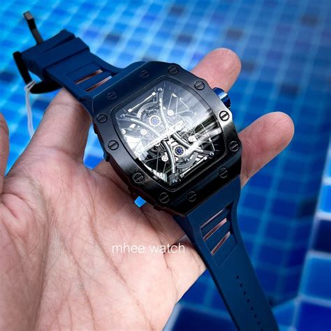 Us Masters Polo Club ทรงริชาร์ด มิลล์ สีNavy Blue ระบบQuartz very rare ...