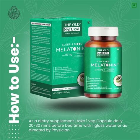 Buy Melatonin Sleeping Pills for Deep Sleep Online at The Old Natural