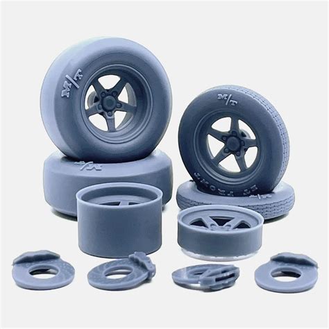 1/18 Resin, 15x5 & 15x10 Weld S71 Wheels, Mickey Thompson Tires