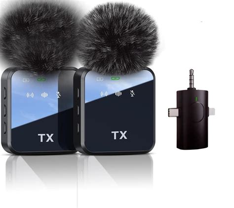 Professional Wireless Mic Kit with Furry Windshields – Ideal for Vlogg ...