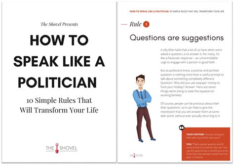 How To Speak Like a Politician: 10 Simple Rules That Will Transform Your Life — The Shovel