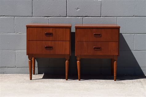 Mid Century Bedside Tables (Circa 1960s) - Structured Rebellion
