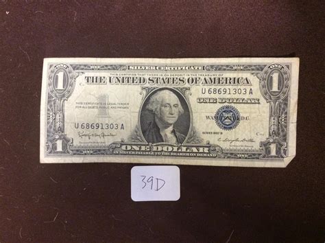 Lot - Series 1957 B US Silver Certificate Dollar Bill