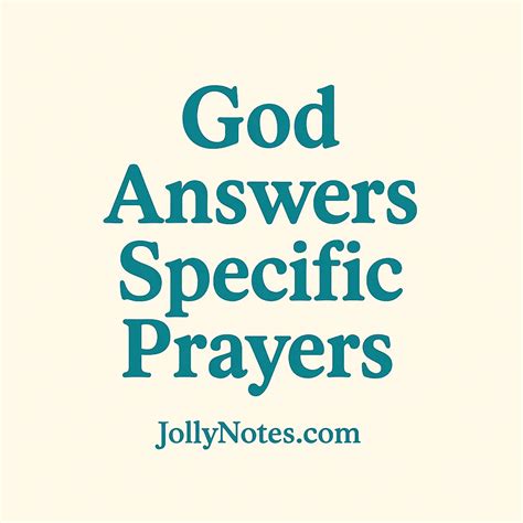 God Answers Specific Prayers: 10 Encouraging Bible Verses & Scripture ...