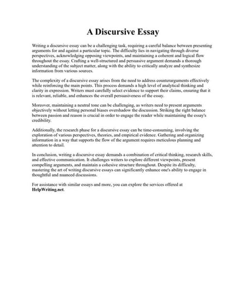 Discursive Essay 的图像结果
