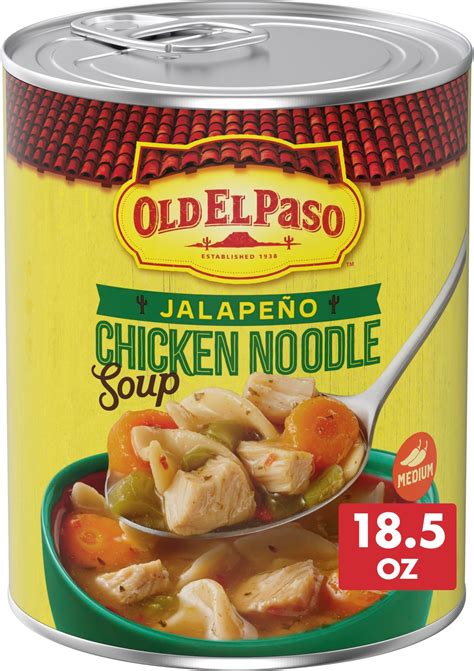 Amazon.com : Old El Paso Jalapeno Chicken Noodle Soup, Ready to Serve ...