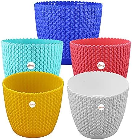Kraft Seeds by 10CLUB Plastic Unicon Planters for Home Garden - 5 Pcs ...