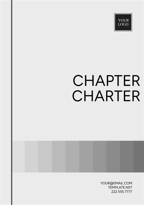 Free Chapter Charter Template to Edit Online