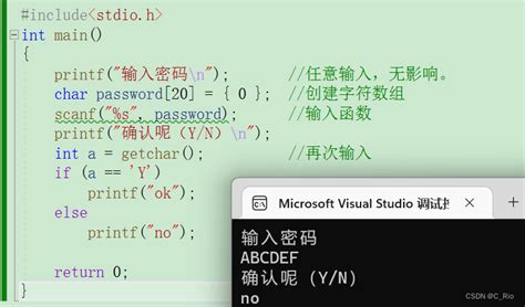 getchar c program 的图像结果