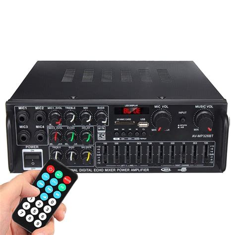 Home Stereo Audio Amplifier Receivers with Bluetooth 5.0, 400W Peak 2 ...