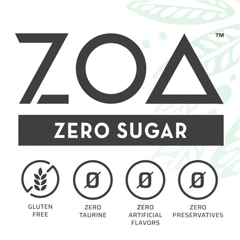 Buy ZOA Energy Drink, White Peach 16 Fl Oz - Zero Sugar, Vitamins ...