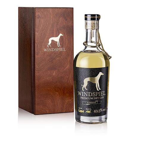 Windspiel - Potato Gin Reserve from the Eifel, 49.3% vol., Wooden box ...