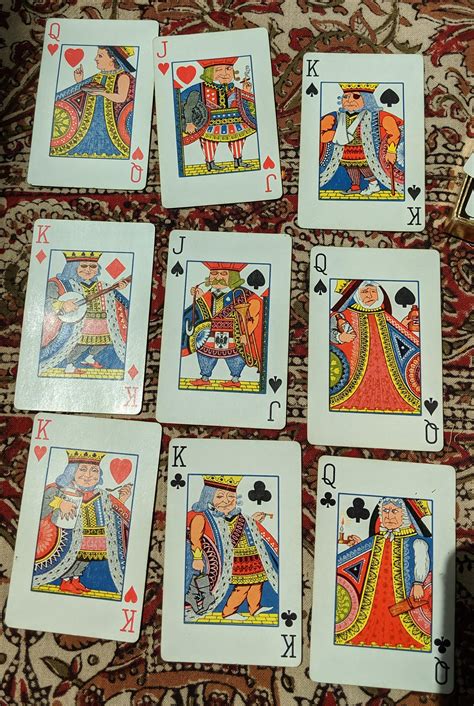 These old-school Kings, Queens and Jacks from a vintage playing card ...