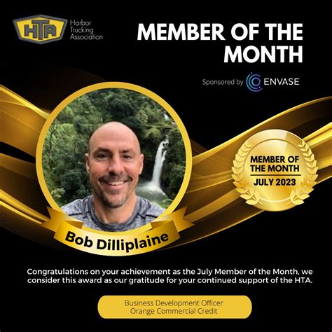 Congratulations Bob Dilliplaine! Thank you Harbor Trucking Association ...