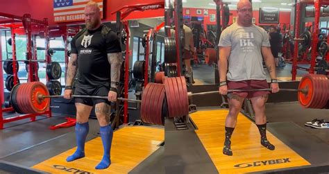 Hafthor Bjornsson Trains Deadlifts With Mitchell Hooper