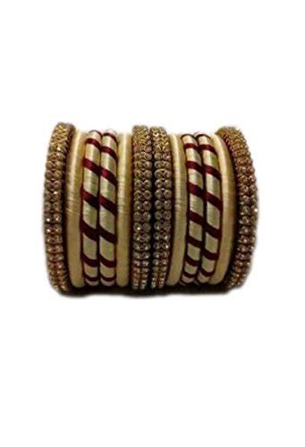 Buy Gold Traditional Bangle Set of 12 Online at Low Prices in India ...
