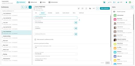 Software-based MCU Server for Video Conferencing — TrueConf MCU