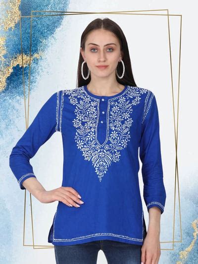 Elegant Range of Chikankari Cotton Kurtis – Paramount Chikan