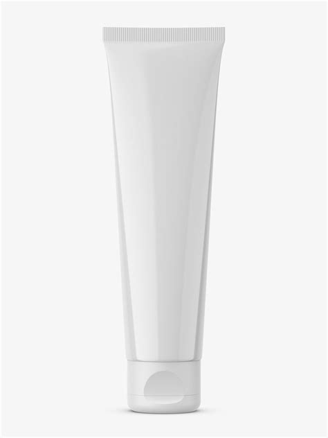 Glossy tube with flip top cap mockup - Mockups Design