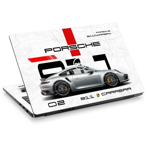 Shop Porsche 911 Carrera Sketch Laptop Skin for Dell | Buy Online Now ...