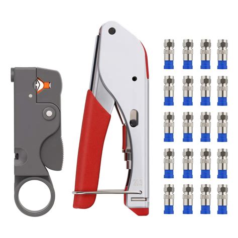 DIY Crafts Pack Of 20 Pcs, Design # 5, Compression Tool Kit, RG59 RG6 ...