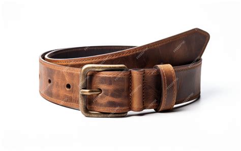 Premium Photo | Dark Brown Color Belt of Paint Leather for Gents and Ladies