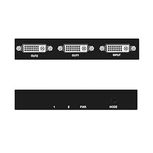 suckoo DVI Video Splitter 1 in 2 Out Computer Host Laptop PS3 Player ...