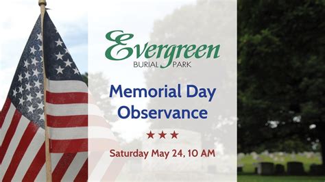 Memorial Day Observance, Evergreen Burial Park, Roanoke, 24 May 2025 ...