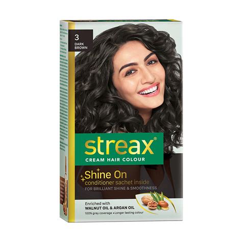 Streax Cream Hair Colour 3 Dark Brown – Saalas
