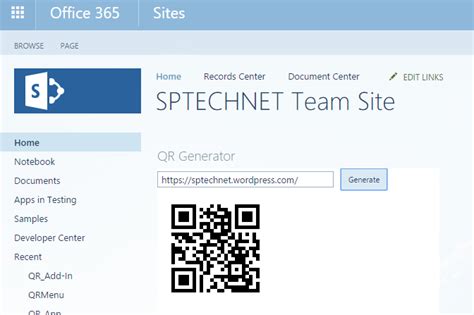 Image result for QR Code Generator SharePoint