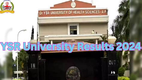 YSR University Result 2025 Out for MBBS, PG, BMHS, Direct Link