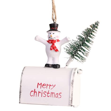 Novogodisnji ukras postansko sanduce sa sneskom - Mob-Shop