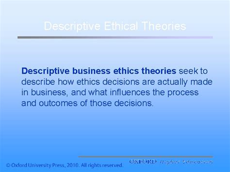 Image result for Descriptive Ethics Examples