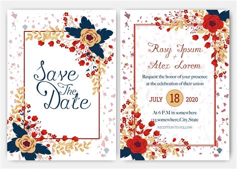 How To Design Wedding Card In Ms Word - Design Talk