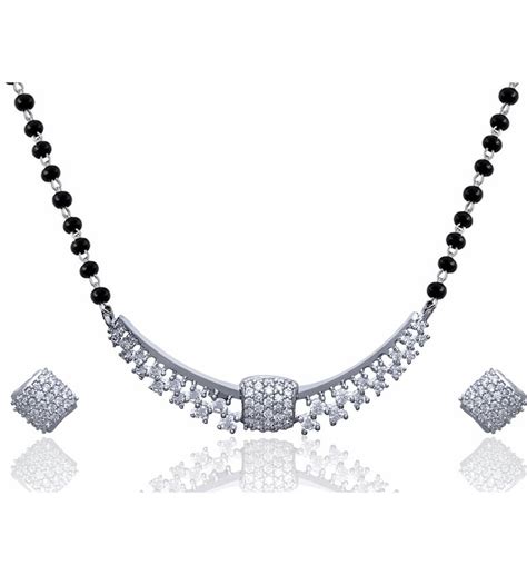 Buy Pure Silver Mangalsutra Set: Gift For Wife – CLARA