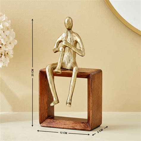 Buy Splendid Dastkari Keith Mango Wood and Aluminium Man Playing ...