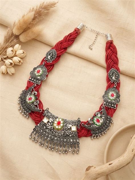 Shop Trendy Oxidised Necklaces for Holi Celebrations | Ishhaara