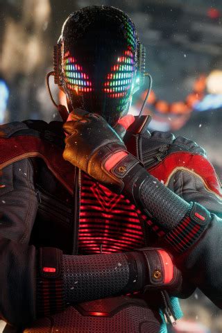 Download wallpaper Games, Art, Black, Spider Man, Fanart, Miles Morales ...