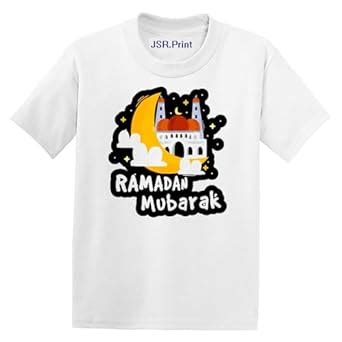 Buy Jai shree radha Ramadan Mubarak Printed White Half Sleeve Premium ...