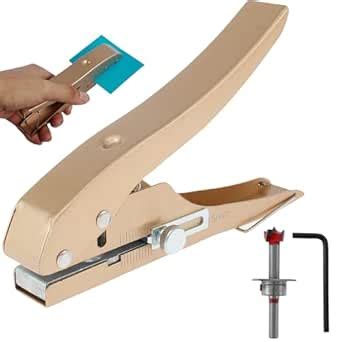 Single Hole Punch, 15mm Adjustable Lever Punch Hole, Portable Hole Edge ...